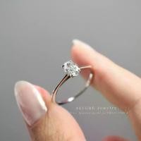 ราคา แหวนเงินแท้ 925 ชุบทองคำขาว ประดับเพชรเม็ดเดี่ยว [ รุ่น Orabella - Allure Jewelry ] (1735413240087807729)