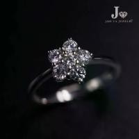 ราคา ☉“ดอกไม้เซ็ต” แหวนเงินแท้ 925 ฝัง Cubic Zirconia (เพชรรัสเซีย) จับคู่กับจี้ได้ | Jaruta Jewelry✱ (1734438983012550375)