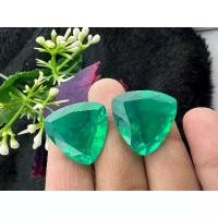 ราคา lab emerald Trillion 20x20 mm weight 24 carats 1pieces.มรกตโคลัมเบีย Green Emerald สินค้าแนะนำ (1735192495289108065)
