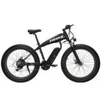 ราคา ♘FRIKE Electric Mountain Bike Unisex Snow Tire 26X4.0 Double Disc Brake Hard Frame Fat Tire Bike for Men Women And Teens☸ (1735173937078174723)
