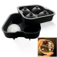 ราคา [COD] [tiktok]Whiskey 4 ball splicing whiskey rounders ice ball maker silicone ice ball maker ice tray Ice Cube set (1734801906521311124)