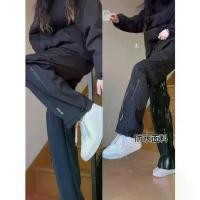 ราคา Fleece-Lined Casual Pants Outdoor Waterproof Windproof Straight-Leg Cargo Pants Spring Autumn Winter Softshell Pants Women's Sports Pants Hiking Long Pants (1734834484948796677)