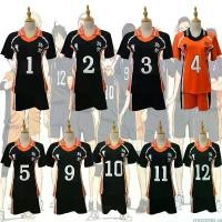ราคา 1 Set Haikyuu!!Haikyuu Shouyou Hinata Karasuno Volleyball Uniform Jersey Cosplay Costume Top+Pants Sportswear Sport Uniform (1735310035874448503)