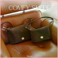 ราคา COMFY SUEDE หนังกลับ Hobo Bag กระเป๋าสะพายหนังวัวแท้ หนังกลับ (1735520751793112414)