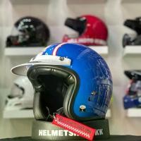 ราคา ขายดี Open Face Helmet Bell Custom 500 Six Day Mcqueen Blue/White (1735374215102235759)