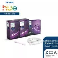 ราคา [แพ็คพิเศษ] Philips Hue LightStrip Plus with Bluetooth Starter Kit 2M + สายต่อextension 1M 2ชิ้น (1730924662276327766)