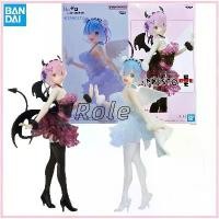 ราคา [In stock] Genuine product from BANDAI, action figure model Re:Zero - Starting Life in Another World. Characters Ram and Rem, brand BANDAI Banpresto. (1735205047273292975)