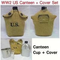 ราคา กระติกน้ำ ทหารอเมริกา สงครามโลก WW2 US Army Water Canteen ร้าน BKK Militaria (1735008130675868914)