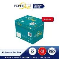 ราคา กระดาษถ่ายเอกสาร Paper One A5 70 gsm / 1 กล่อง 10 รีม (1735034959612183953)