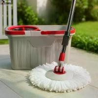 ราคา ถังปั่นไม้ม็อบ ไม้ถูพื้น Spin Mop พร้อมผ้าม็อบ ถังปั่นน้ำ+ปั่นแห้ง ใช้งานง่าย ถังปั่นแยกออกได้ (1734896028746876715)