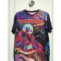 ราคา เสื้อยืดลาย Deadpool In Space จาก Marvel ลายชัดสวยทั้งตัว Full Print Marvel T-Shirt ลิขสิทธิ์จาก Marvel Comics ที่นิยมมากที่สุด (1735277780300498554)