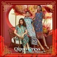 ราคา THONGYOY-Qipao Dress เดรสกี่เพ้า Porcelain flower ชุดจีนลายดอก เดรสคอจีนใส่เที่ยว เดรสตรุษจีน ชุดตรุษจีน ชุดจีนเเขนสั้น (1734739129804751955)