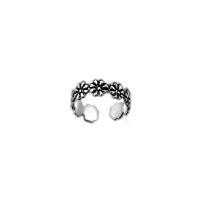 ราคา แหวนเงินไทยSilver thai Jewelry แหวนนิ้วเท้าเงินรูปดอกไม้ออกไซด์ แหวนแฟชั่น ใส่แล้วไม่แพ้ เงินแท้ไม่ชุบ เงินแท้925 พร้อมส่ง Silver Hematite Flower Toe Ring (1734988420973627268)