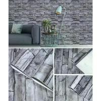 ราคา Wallpaper ลายอิฐสีเทา 3D วอลเปเปอร์สติ้กเกอร์ ติดผนัง โมเดิร์น (1735208196486628908)