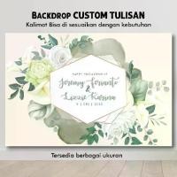 ราคา CUSTOM WEDDING PROPOSAL BACKDROP BRIDES NAME GREETING BACKGROUND ENGAGEMENT BANNER WALLPAPER FLOWER PARTY DECORATION WALL Please arrange the images. (1733685392985195784)
