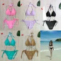 ราคา (โปร++) ชุดว่ายน้ำ บิกินี่ ผูกหลัง ผูกคอ พร้อมส่ง by ราคาถูก บิกินี่ ชุดว่ายน้ำ ทูพีช บิกินี่ผู้หญิง (1735396429986498388)