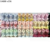 ราคา ยางรัดผม โดนัท แบบนิ่มมัดผม แบบโดนัท มีปอมๆห้อยชิ้นละ15 บาท สีสันสดใส คละสี น่าใช้ ยกแพค12ชิ้น พร้อมส่ง✅✅ (1735195348794378012)