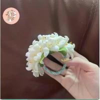 ราคา ขายดีประจำเดือนนี้ ยางรัดผม เครื่องประดับผม ดอกปีบครึ่งวง (1734989152928367676)