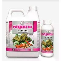 ราคา ปุ๋ยน้ำตราหญิงงาม 4-24-24 1 ลิตร ปุ๋ยน้ำฟอสเฟต สะสมอาหาร สร้างตาดอก ใบเขียวเข้มสมบูรณ์ ขยายขนาดผล ตุ๊กตา กระดาษ (1734672229533124314)