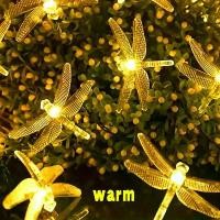 ราคา ไฟประดับโซลาร์เซลล์ 10 หลอด LED แบบ 8 โหมด รูปทรงแมลงปอ สำหรับตกแต่งสวน ระเบียง ลานบ้าน ต้นไม้ สนามหญ้า ทางเดิน รั้ว ไฟสร้างบรรยากาศในสวนสนุก ความยาว 3.5 เมตร 10 หลอด (1735199819923817858)