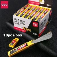 ราคา ใบมีดขายส่ง Deli ขนาด 9 มม. และกว้าง 18 มม. ใบมีดโลหะ SK5 สำหรับใช้ในบ้าน โรงเรียน อุปกรณ์งานศิลป์ งานฝีมือ ตัดกล่องกระดาษ เครื่องมือมีดใช้งานทั่วไป (1735296924188575080)