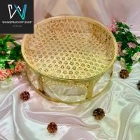 ราคา CODขันโตกลาดอกพิกุล งานฝีมือ (Handmade) ขันโตก ขันโตกใส่อาหาร โตกกระด้ง ขันโตกใส่อาหาร ชั้นวางไม้ไผ่ ไม้ไผ่แท้ 100%TikTok (1733566447523038767)
