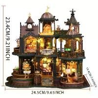 ราคา โมเดล DIY บ้านพักสามชั้นสไตล์โกธิค เหมาะสำหรับตกแต่งชั้นวาง ตกแต่งปราสาทแฟนตาซีแบบวินเทจ 3 มิติ สำหรับโต๊ะ ของขวัญสร้างสรรค์สำหรับห้อง เหมาะสำหรับคริสต์มาส ฮาโลวีน อีสเตอร์ วั (1735029902109475863)