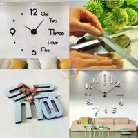 ราคา สินค้าขายดี- ♦นาฬิกาติดผนัง ขนาดใหญ่ 150CM สติกเกอร์ อะคริลิค ติดตั้งง่าย สีดำ สีเงิน Wall 3D Clock DIY ส่งจากไทย❤ (1735302528886605029)