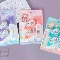 ราคา ชุดเทปแก้ไขและน้ำยาลบคำผิด 1+2 แบบคอมโบ ลายการ์ตูนสำหรับนักเรียน ผลิตตามสั่ง คุณภาพสูง ใช้งานง่าย เทป PET แบบต่อเนื่อง (1735109964695372881)