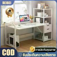ราคา BEIBEI MALL-โต๊ะคอมพิวเตอร์ โต๊ะทำงาน พร้อมชั้นวางหนังสือด้านข้าง สิ้นชัก2 ช่อง โต๊ะเขียนหนังสือ โต๊ะสำนักงาน โต๊ะทำงาน โต๊ะทำงานไม้ โต๊ะคอมพิวเตอร์ โต๊ะไม้ โต๊ะคอมพิวเตอร์ พร้อม (1735449801764799945)