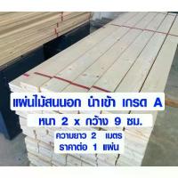 ราคา ❃ไม้สน ไม้แผ่นยาว 2x9 ซม. ยาว 2 เมตร แผ่นไม้จริง ใช้งาน ชั้นวานของ ต่อเติม เก้าอี้ โต๊ะ ซ่อมบ้าน สนนอก 1*4 PINE TRK☝ (1735474247882082214)