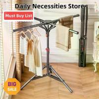 ราคา Daily Necessities Store ขนาดกะทัดรัด ฟองน้ำ ราวแขวนผ้า แบบพับได้ โครงสร้างที่ทนทาน ที่ตากผ้า ประหยัดพื้นที่ ปรับความสูงได้ ไม้แขวนเสื้อ ภายใน (1735103285183087954)