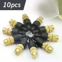 ราคา 10 ชิ้น สปริงเกอร์ หัวฉีดปรับระดับได้ หัวฉีดพ่นละอองน้ำ งานก่อสร้างทองเหลือง สายยางขนาด 4/7 มม. หัวฉีดน้ำสำหรับสวน การออกแบบการพ่นละออง หัวฉีดสเปรย์ อุปกรณ์ทำสวน (1734520281727731408)