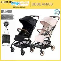 ราคา Compact Folding Bebe Amico รถเข็นเด็ก รุ่น Enzo รถเข็นเด็กแรกเกิด-22kg น้ำหนักเบาเพียง 5.8 กก. (1735255875024618723)