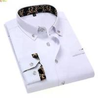 ราคา เสื้อเชิ้ตผู้ชาย มาใหม่ แฟชั่น ลำลอง แขนยาว เหมาะสำหรับชุดทำงานและสังคม ทำจากผ้าฝ้าย นุ่ม เสื้อเชิ้ตสีขาว เหมาะสำหรับผู้ชาย (1732320514067630197)