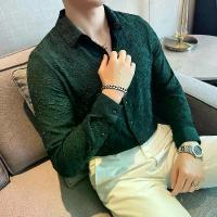 ราคา เสื้อเชิ้ตผู้ชาย ไซส์ใหญ่ สไตล์เกาหลี เสื้อผ้าแฟชั่น หรูหรา แขนยาว เสื้อเชิ้ตลายดอกไม้ อเนกประสงค์ ทรงสลิมฟิต เสื้อเชิ้ตลำลอง Man Clothing (1730542794463349457)