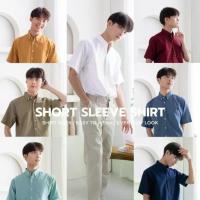 ราคา 【สินค้าขายดีอันดับ 1】 ☬เสื้อเชิ้ตแขนสั้นผู้ชาย OXFORD 15 สี - RALPH T เสื้อเชิ้ตผู้ชาย แขนสั้น สีขาว♭ (1733829009117972390)