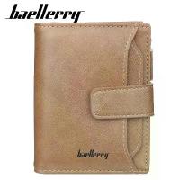 ราคา กระเป๋าสตางค์ผู้ชาย โรงเรียนเก่า Baellerry แบบสั้น หนังด้อย ดู ช่องใส่บัตร 15+ ซิป ของขวัญ [COD] (1732150240462210211)