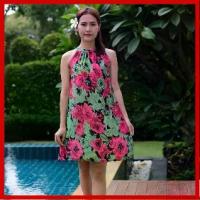 ราคา สินค้าใหม่มาแล้ว เดรส กระโปรงสั้น ทรงปล่อย พริ้ว ชุดเดรสผู้หญิง คอกลม แขนกุด เสื้อแฟชั่น มินิเดรส ลายดอกไม้ สีสันสดใส งานสวย สวมใส่สบาย (1735278349698762339)
