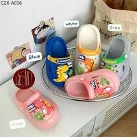 ราคา ♭รองเท้าแตะสำหรับเด็ก รองเท้าหัวโต ลายไดโนเสาร์ พื้นนิ่ม แฟชั่นเด็ก✧ (1735429876520289850)