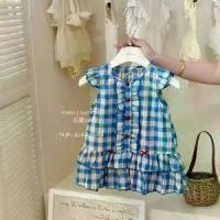 ราคา ชุดเด็กผู้หญิง สไตล์เกาหลี ชุดฤดูร้อน สไตล์ใหม่ แฟชั่นเด็ก ผ้าฝ้ายแท้ ลายสก๊อตสีน้ำเงิน ชุดเสื้อกั๊ก สำหรับเด็กผู้หญิง (1732002683064648749)