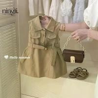 ราคา ชุดเดรสเด็กผู้หญิงสไตล์เกาหลีใหม่สำหรับฤดูร้อน ชุดเดรสแขนกุด แฟชั่นเด็ก ชุดทำงาน ชุดเดรสทรงแทงค์ (1735230127002322145)
