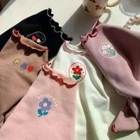 ราคา เสื้อเบลาส์แขนยาวสไตล์เกาหลีสำหรับเด็กผู้หญิง เสื้อผ้าฝ้ายเนื้อนุ่ม แฟชั่นเด็ก 2025 ฤดูใบไม้ผลิ ฤดูใบไม้ร่วง สวมใส่สบายในชีวิตประจำวัน เสื้อผ้าเด็กเล็กน่ารัก เสื้อเชิ้ตลำลอง (1734628413044458665)