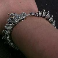 ราคา สร้อยข้อมือหัวมังกร, แฟชั่นวินเทจ, วัสดุโลหะผสมทองแดง, สร้อยข้อมือรูปมังกร, สำหรับผู้ชาย, เครื่องประดับอัญมณีสัตว์, สไตล์อภิป้องกันตัว (1731601613744277789)