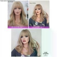 ราคา วิกผม วิกผมลอน สีบอนขาว ยาว45 เช็น สีสวยเหมือนจริง มีหนังศรีษะเทียมเหมืออออนจริง (1734983143844054920)