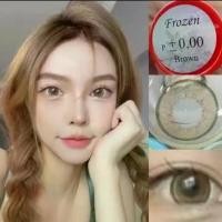 ราคา คอนแทคเลนส์ ตาโตแบ๊วมาก รายเดือน แถมตลับลาย ลายขายดี ลาย frozen gray / brown (1730506360829937726)