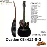 ราคา Ovation Guitar CE4412-5-G Black 12-String Acoustic Guitar กีต้าร์โปร่งไฟฟ้า 12 สาย หลังเต่า สี ดำ (1735211061148747040)