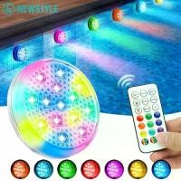 ราคา ไฟสระน้ำแบบใต้น้ำชาร์จได้ พร้อมรีโมทกันน้ำ เปลี่ยนสี LED 16 สี พร้อมไฟลอยติดแม่เหล็ก (1735146571813259233)