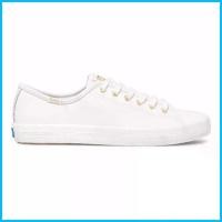 ราคา Keds รุ่น Kickstart Jjml Leather รองเท้าผ้าใบหนัง ผู้หญิง สี White/Tan - WH63987 สไตล์การระเบิด (1735528095635179482)