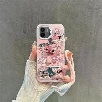 ราคา เคสโทรศัพท์สำหรับ Xiaomi Redmi A1 Plus, Xiaomi POCO C50, Xiaomi Redmi A2 Plus และ Xiaomi POCO C51 ลายการ์ตูนคุชชั่นป้องกัน กันกระแทกและกันตก สไตล์ Stitch ไอศกรีม เคสนิรภัยซิลิโคนพร้อมปกป้องกล้อง (1734